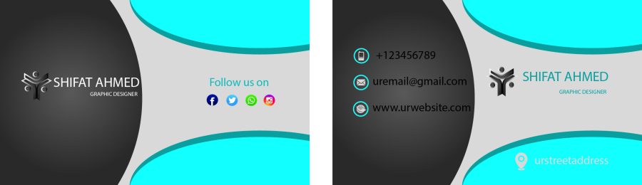 Design Your Double Side Bussiness Card In Modern Way