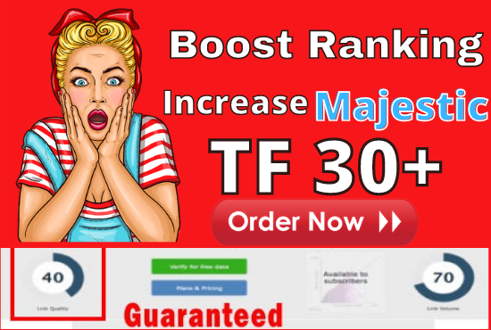 Increase TF Majestic Trust Flow 30+ Fast and Save