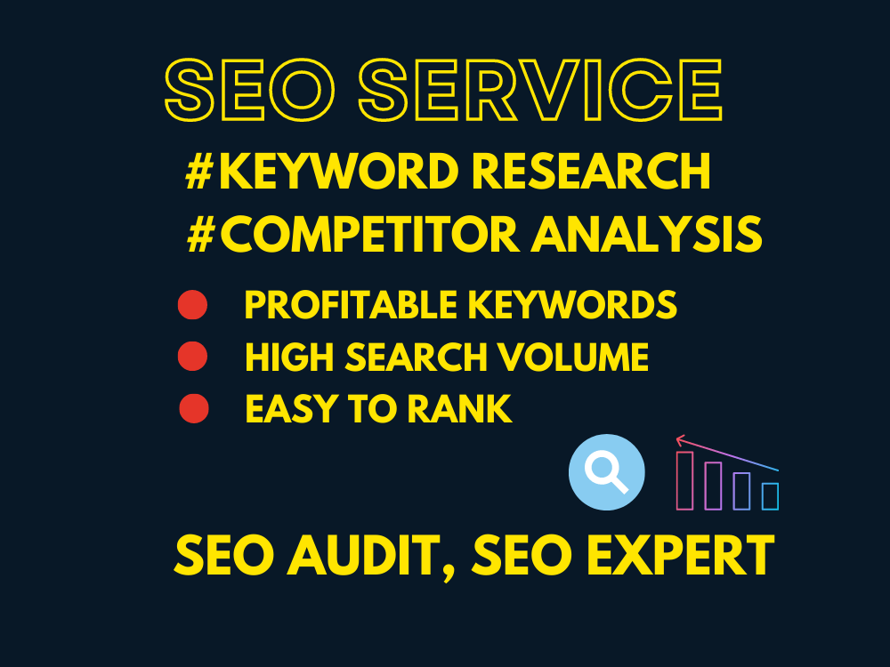 SEO Keyword Research, Competitor analysis and Keyword Analysis