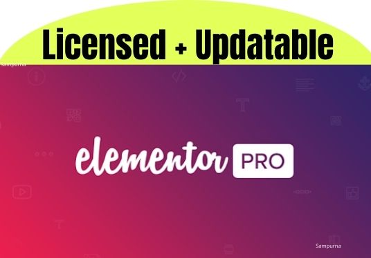 I will install and activate elementor pro