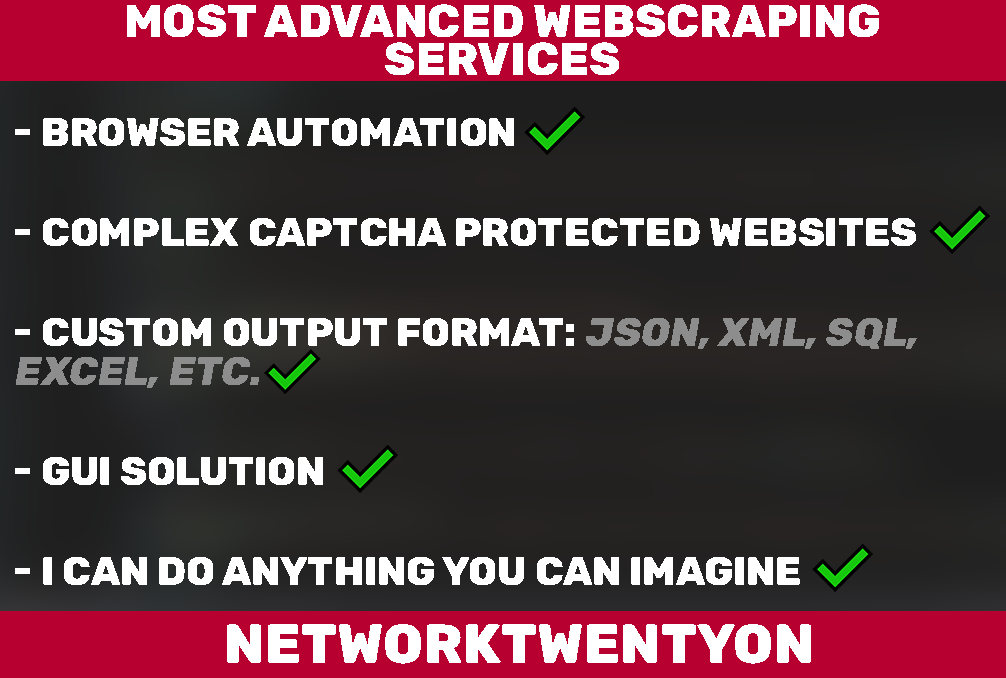 I will create web scraper, web crawler and bots to automate task
