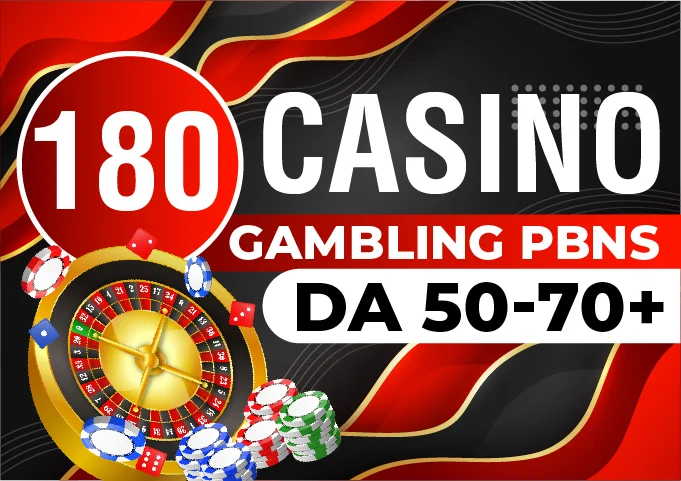 180 Top Casino Gambling Poker Slot Betting Sites SEO PBN Guaranteed 2026