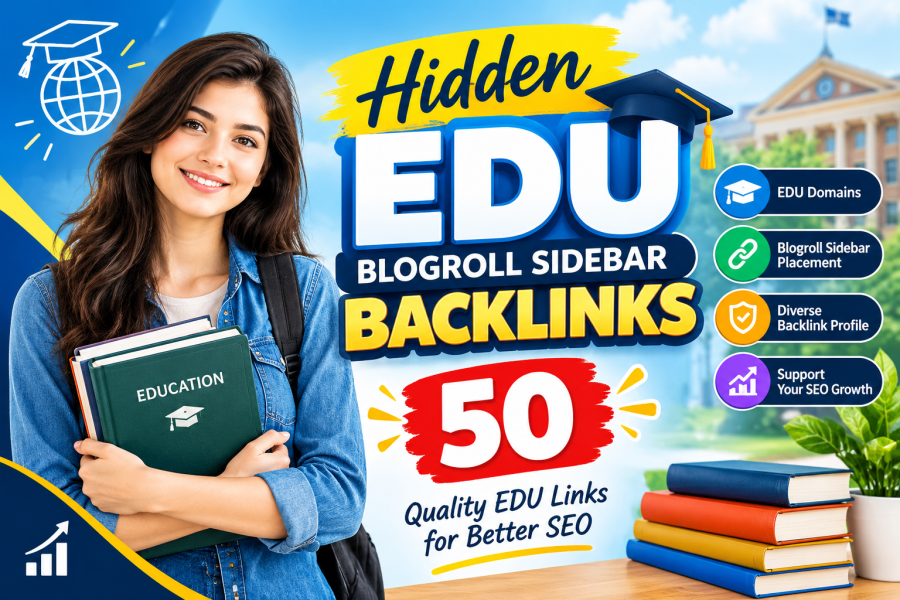 50 Hiden EDU Blogroll Sidebar Backlinks for SEO Growth