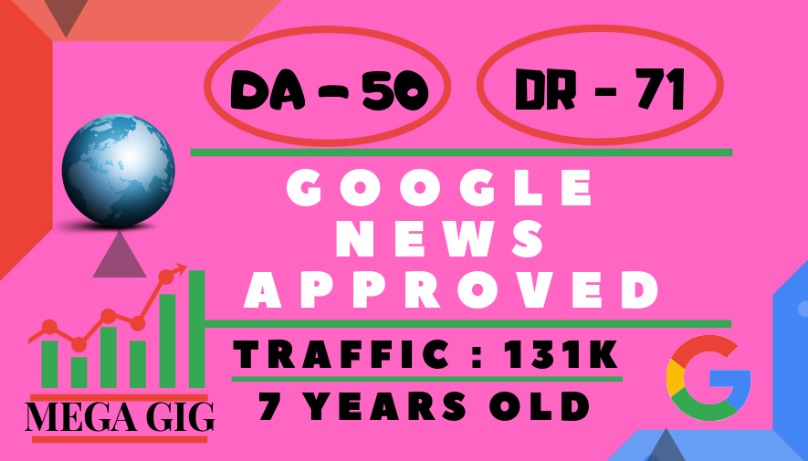 Guest Post On My DA-50 Google News Approved Website With Writing Unique Article