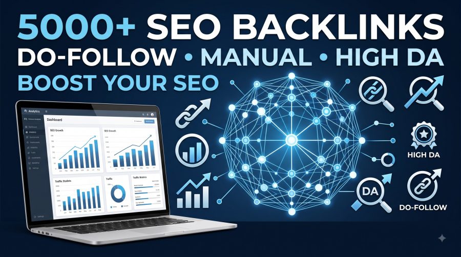 I Will Create 5000+ Do-Follow SEO Backlinks for Website Ranking