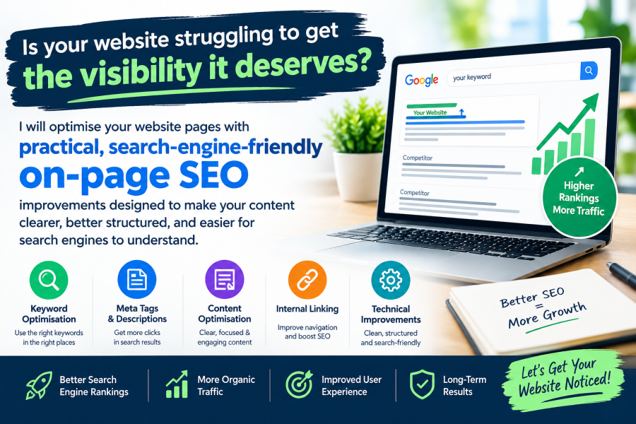 I will improve your website on-page SEO and optimize key pages