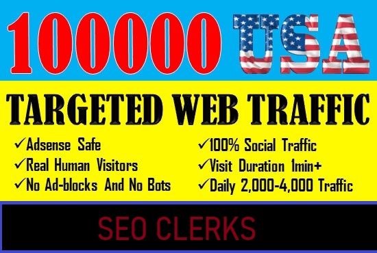 I will provide real visitors through organic search traffic for your website,blog