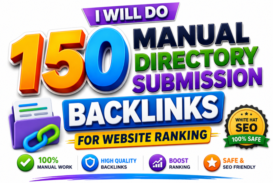 I Will Do 150 Manual Directory Submission Backlinks for Website Ranking