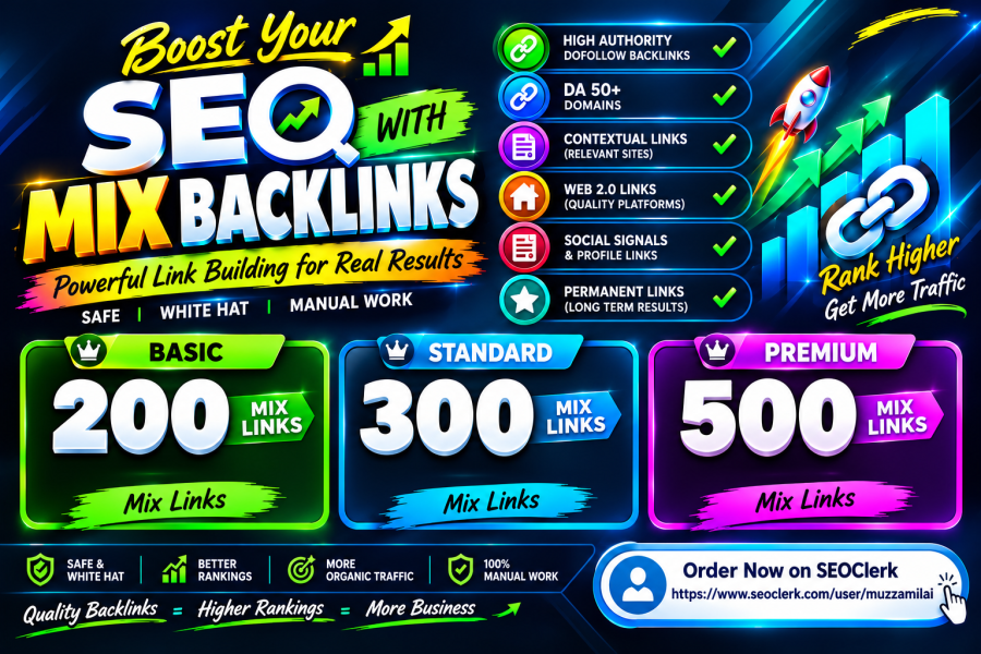 Professional SEO Mix Backlink Building Service