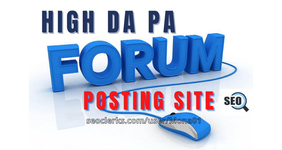 I will manual 30+ high da pa50 forum posting with free 300+ web 2.0, dofollow backlinks 