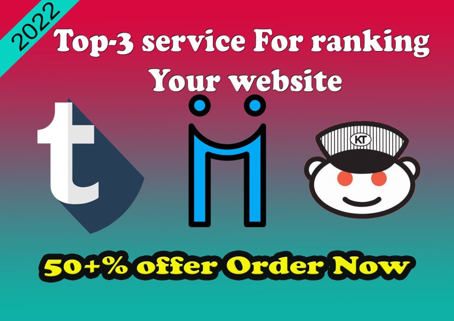 i will provide diigo, tumblr, reddit SEO Real traffic 100-PERCENT manual backlinks site
