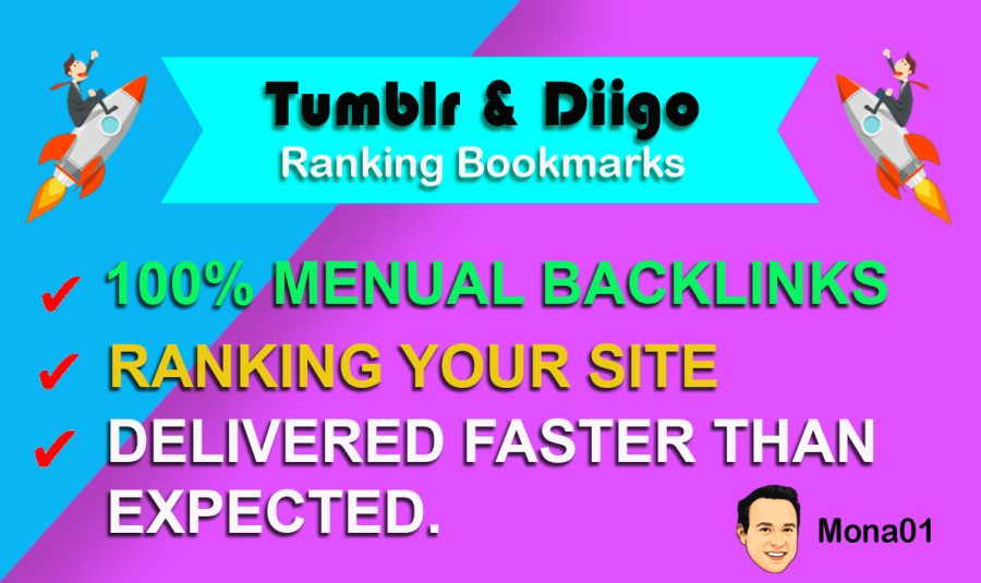 i will provide diigo, tumblr, reddit SEO Real traffic 100-PERCENT manual backlinks site