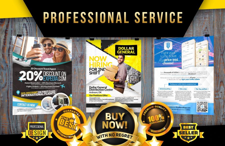 I will design professional flyer/poster/brochure or social media ad 