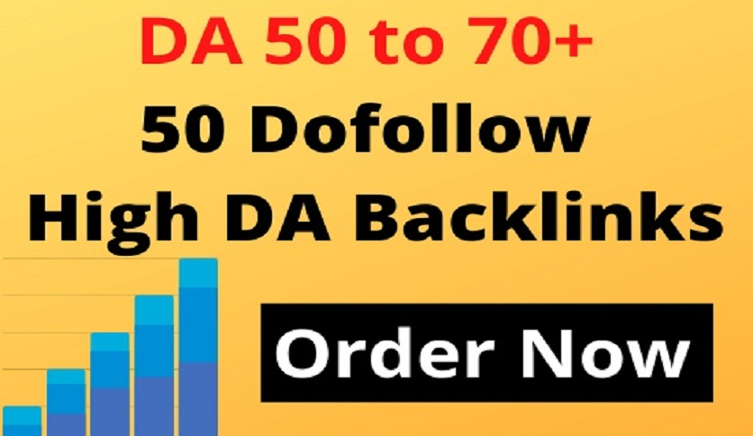 Powerful 50 to 200 Dofollow High DA Backlinks Website Off Page SEO Service Outreach 