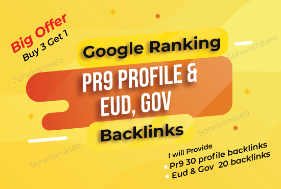 Manually High DA PA Profile Backlinks for seo link building. 