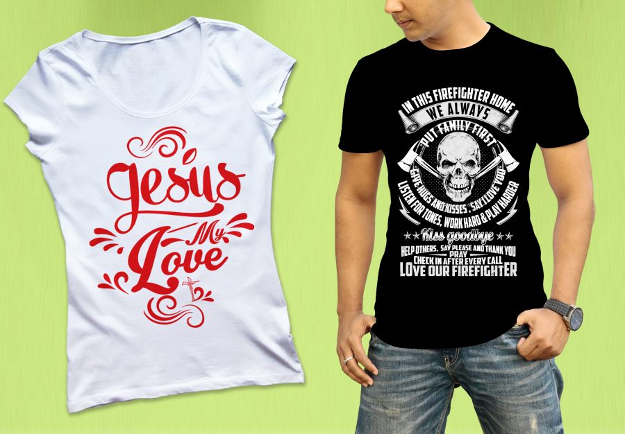 do custom unique typographic tshirt design