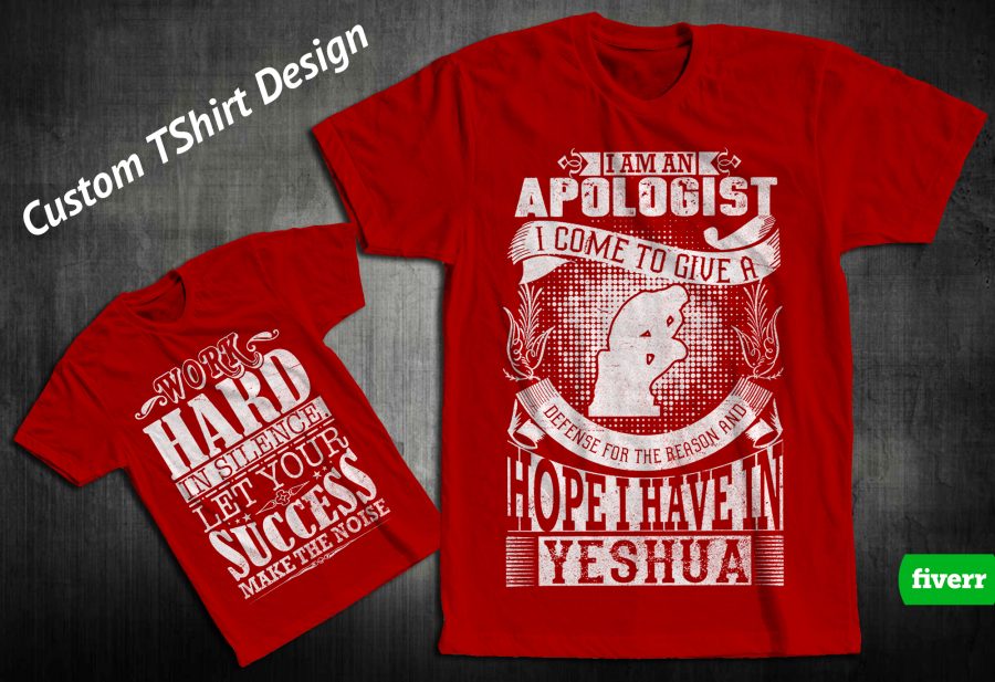 do custom unique typographic tshirt design