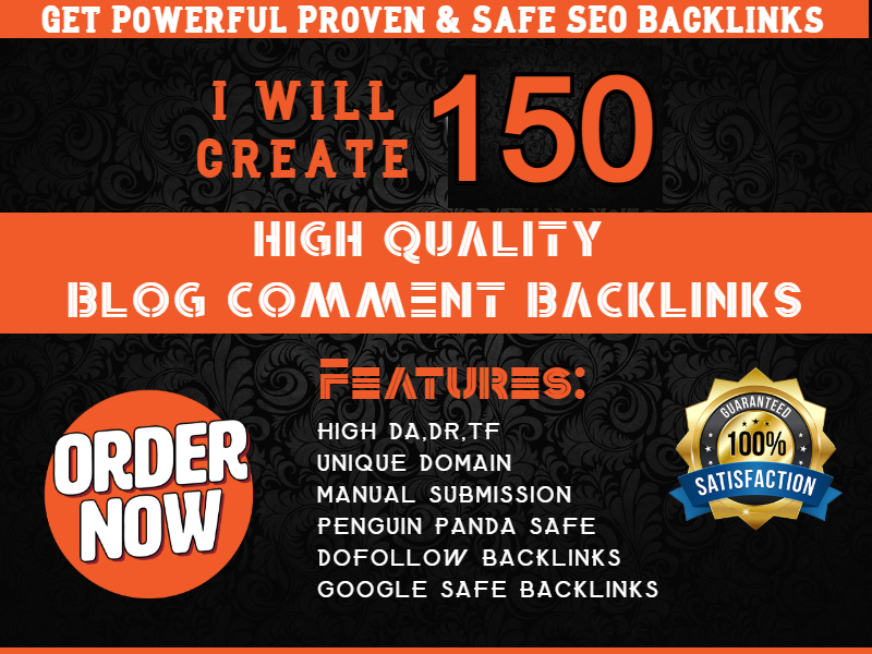Create 150 Blog Comments Dofollow Backlinks 