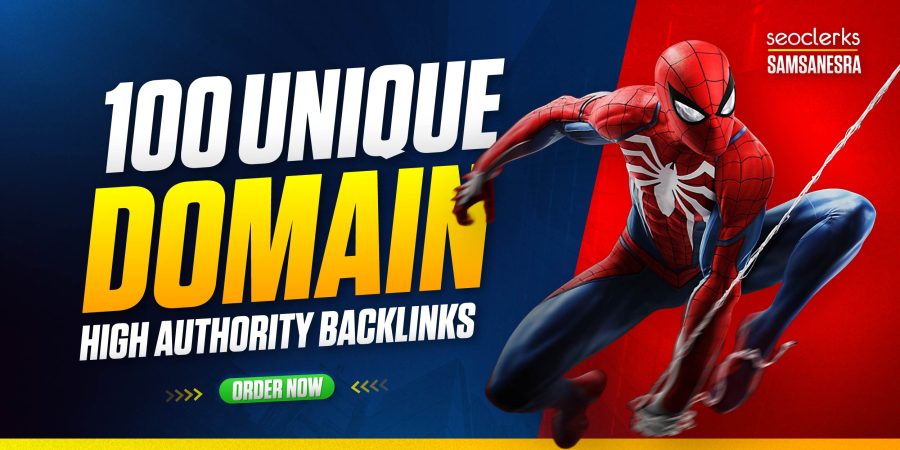 Rank with 100 High DA PA Unique Domain SEO Backlinks 
