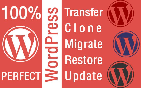WordPress website migration, transfer, clone from one host to another 