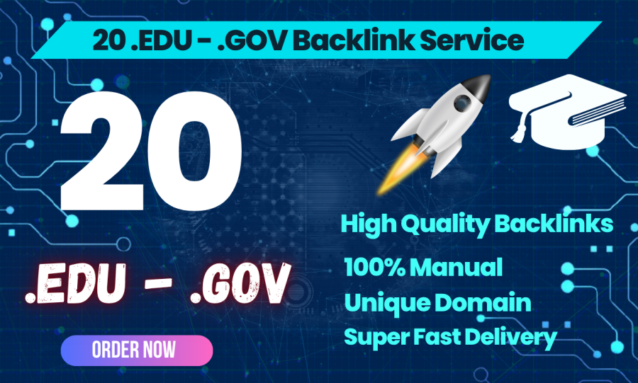 Creat 20+ EDU-GOV Safe SEO Backlinks Authority Domain to Boost Your Google Ranking 