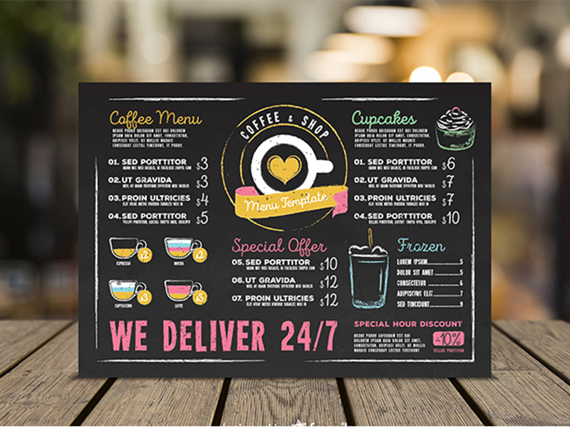 design creative and awesome restaurant menu superbly