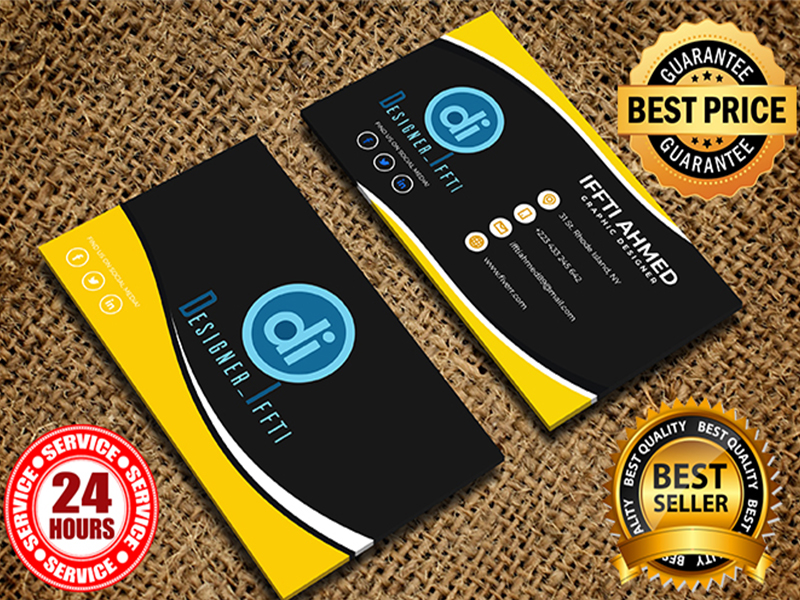 Design professional, corporate, eye catchy business cards in 12hrs