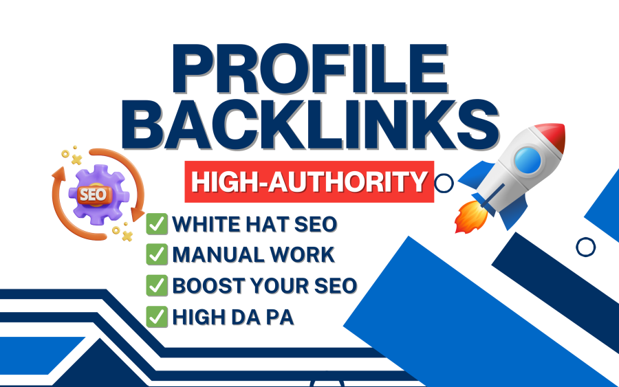 provide manully 40 profile with a high da pa white hat seo backlinks 