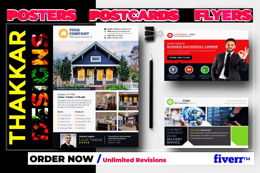 Design professional Flyer and poster for you Business