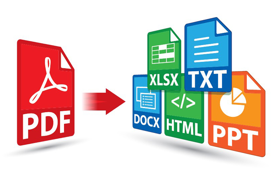 I will convert PDF file to to txt,doc,xls,html file