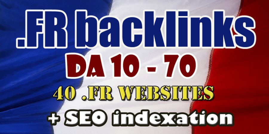 I'll Build 40 high authority French Backlinks