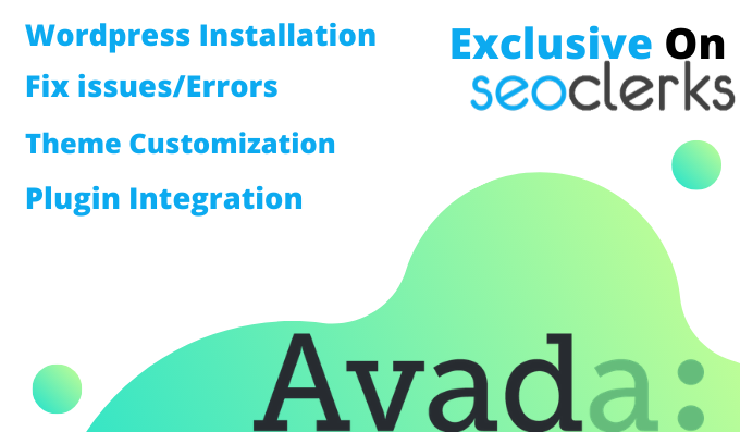 I will setup,customize avada theme and fix any kind of wordpress related issues/Errors.