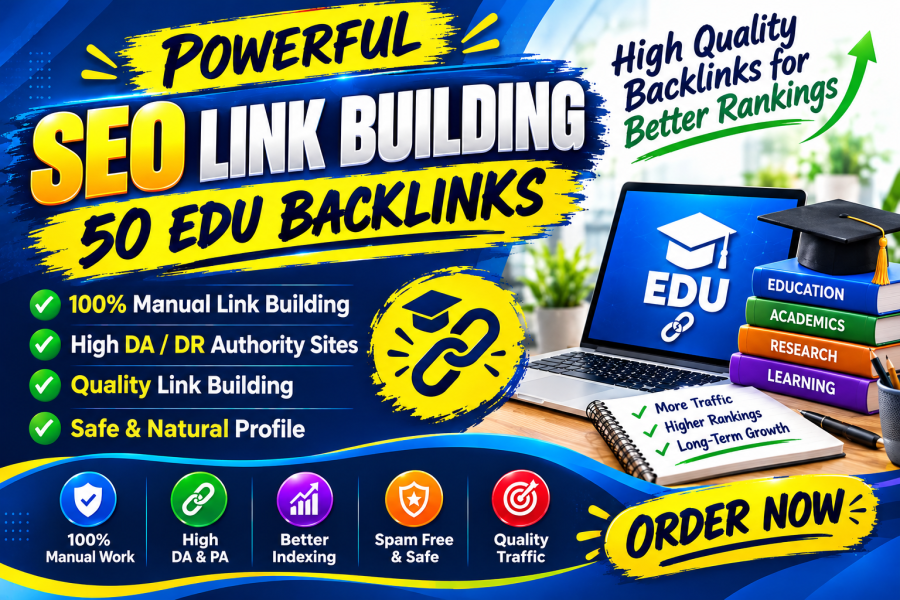 I will build 50 EDU comment backlinks for your website SEO