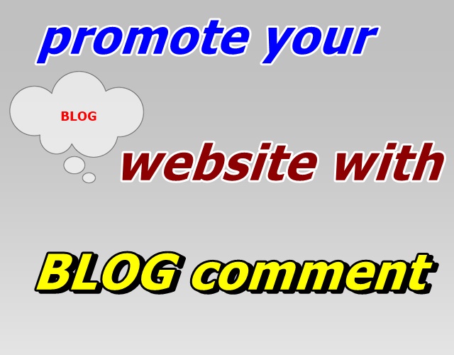Offer 50 blog coments to promote your website