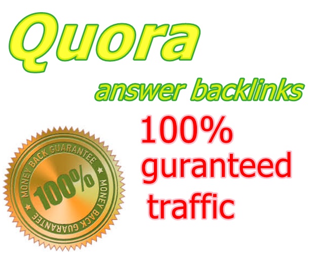 guaranteed high quality 30 QUORA answer and backlink 