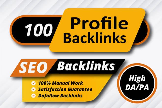 Create 100+ HQ Dofollow Profile Backlinks helps to increase your website ranking