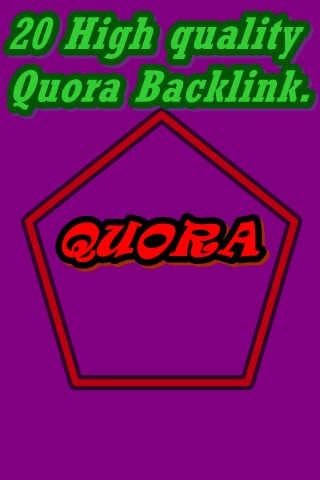 Get Traffic with high quality quora answer. 