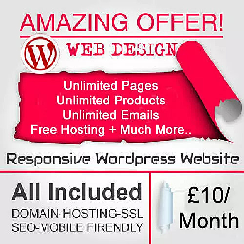 Full WordPress Website Design For any Business or Hobby Just $15/Month