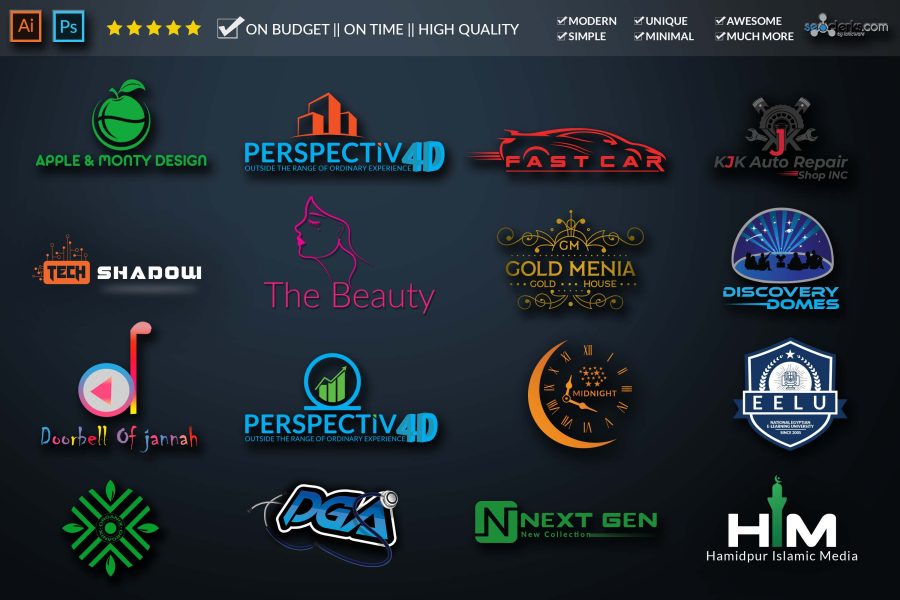 I will design your Websites/ Brand / Company/business logo with High Quality, Unique, Modern work