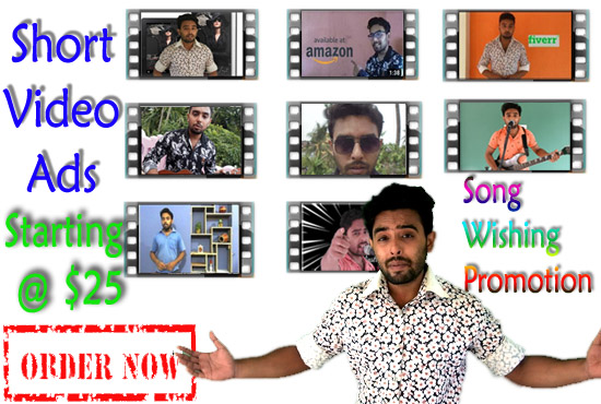I will make short video ads / song ads