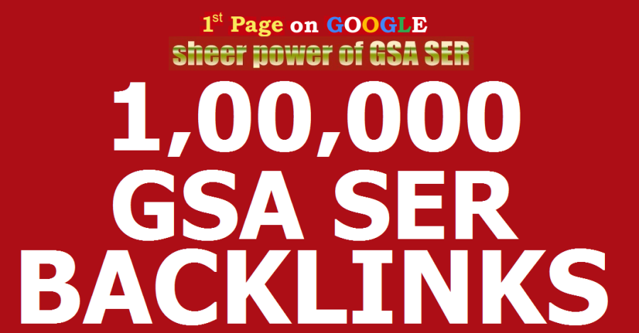 1 Million GSA Backlinks for Faster Google Ranking, Link Juice