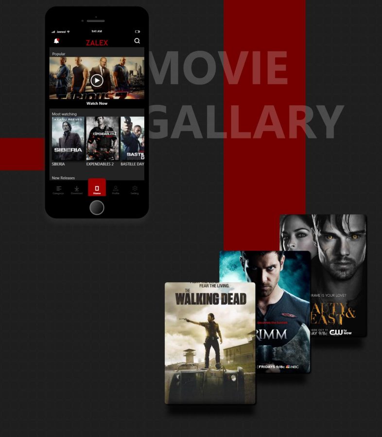 Mobile App Design - Zalex Movies