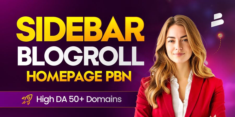 Create 120 Sidebar Blogroll Homepage PBN Backlinks on DA 50+ Domains to Support Website Rankings