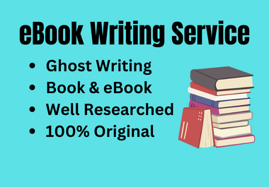 fiction and non fiction eBook writing, ghostwriter, kindle eBook writer