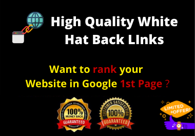 Rank On Google By White Hat Seo , High Domain Authority, Natural High PR Backlinks
