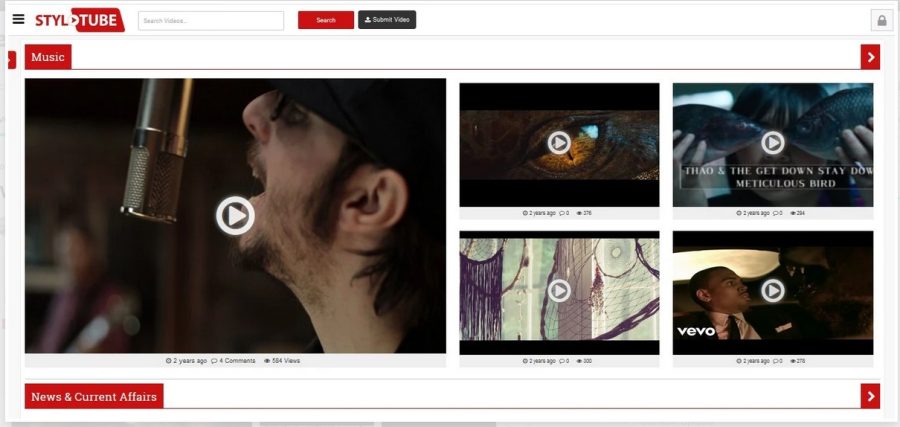 design tube wordpress site for videos