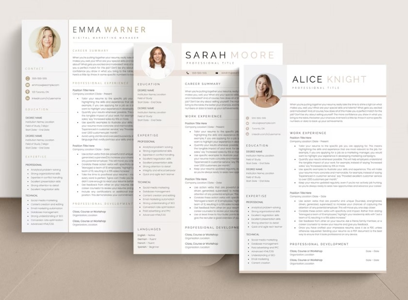 Professionally Design your ATS CV/Resume for Microsoft word in 24 hours