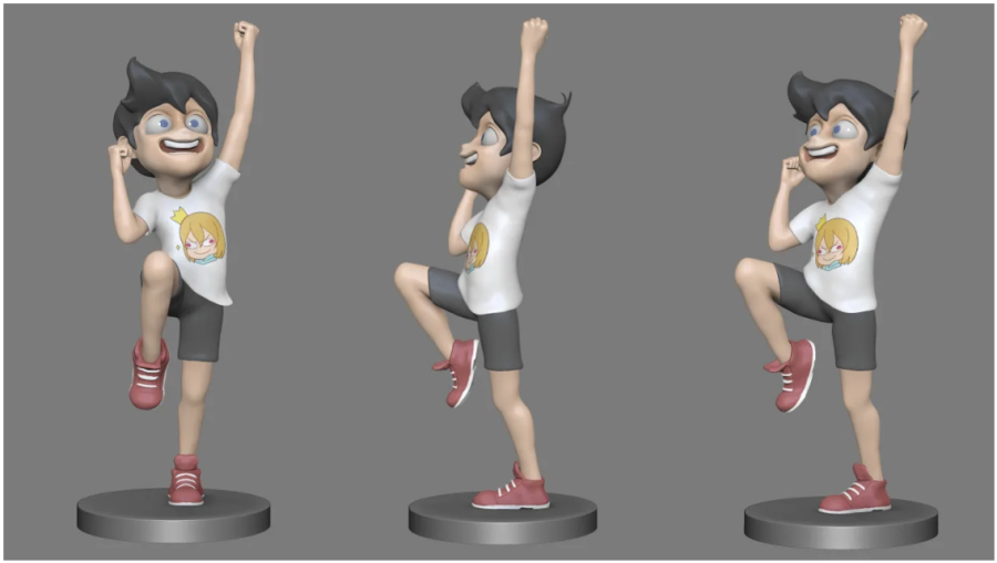 COMPLEX 3D PRINT CHARACTER CARTOON, 3D GAME CHARACTER, 3D ANIMATION CHARACTER