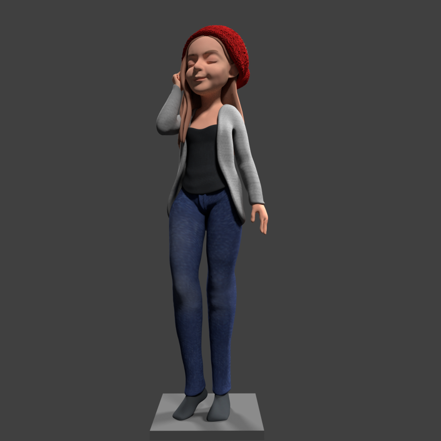  CUTE CHARACTER 3D CARTOON FOR 3D PRINT.3D CHACARTER ANIMATION