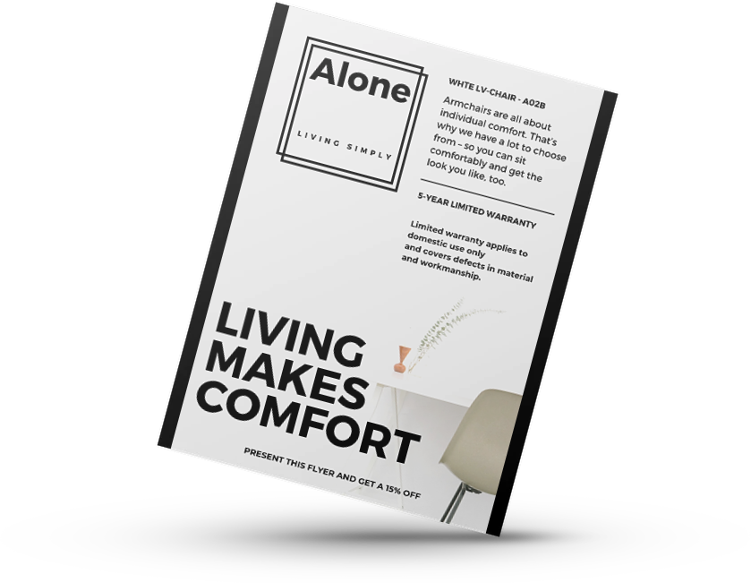 Professional flyer, poster, brochure, in 8 hours